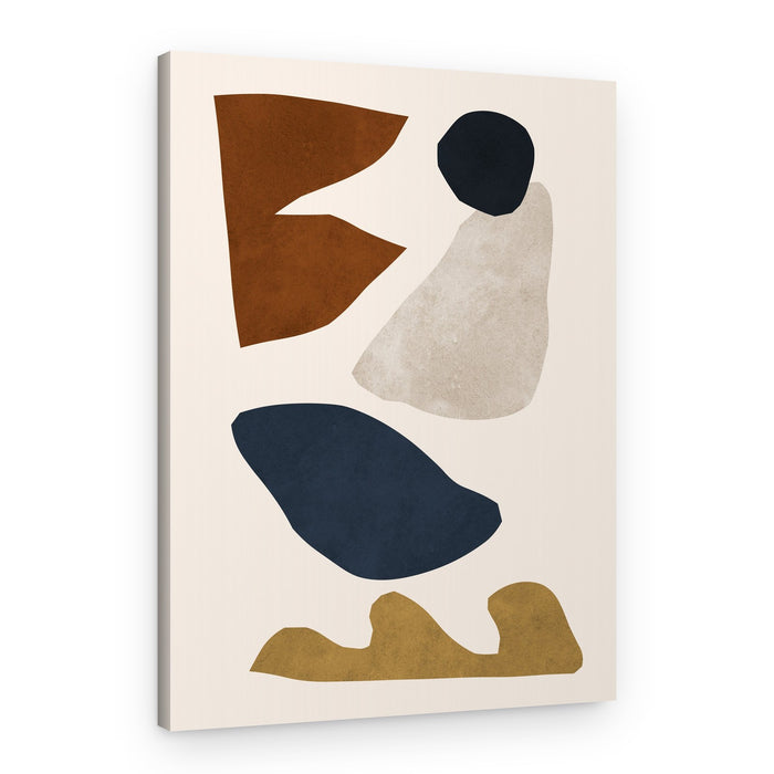 Earth Tone Organic Shapes – Canvas Print