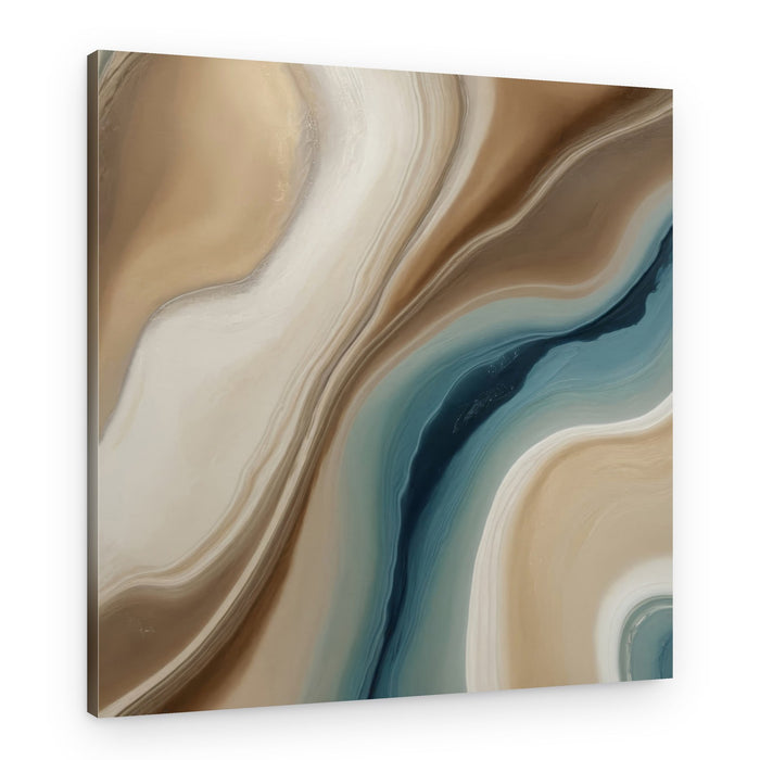 Flowing Earth Tones – Canvas Print