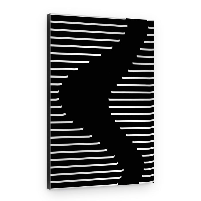 Optical Stripe Illusion – Canvas Print