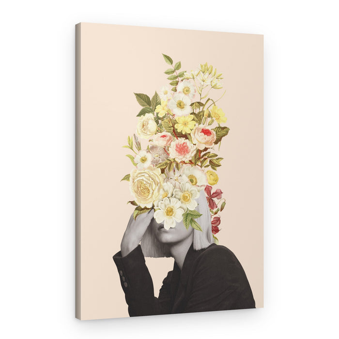 Surreal Floral Portrait – Canvas Print