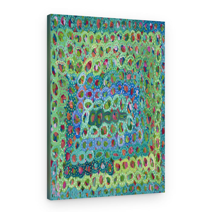 Vibrant Concentric Rings – Canvas Print