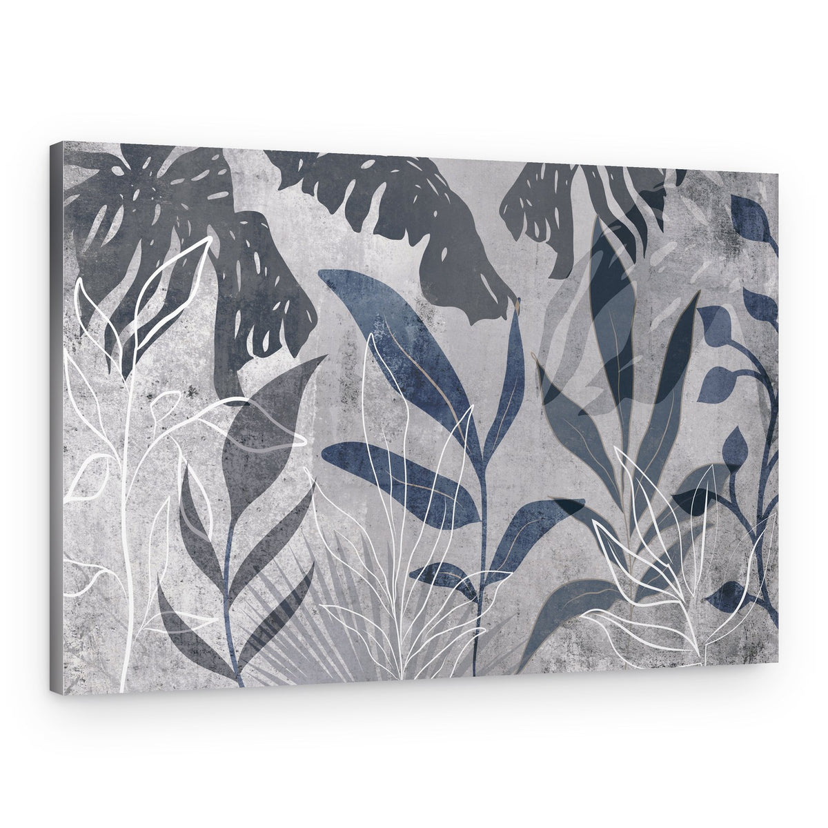 Abstract Botanical Leaves – Canvas Print