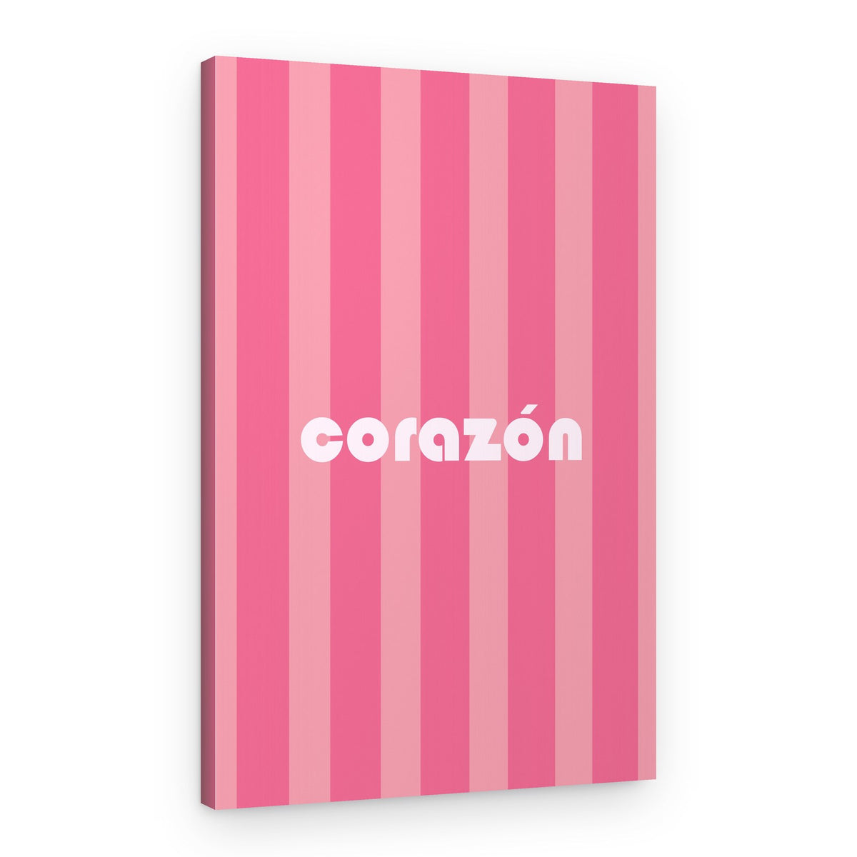 Pink Corazon Love – Canvas Print