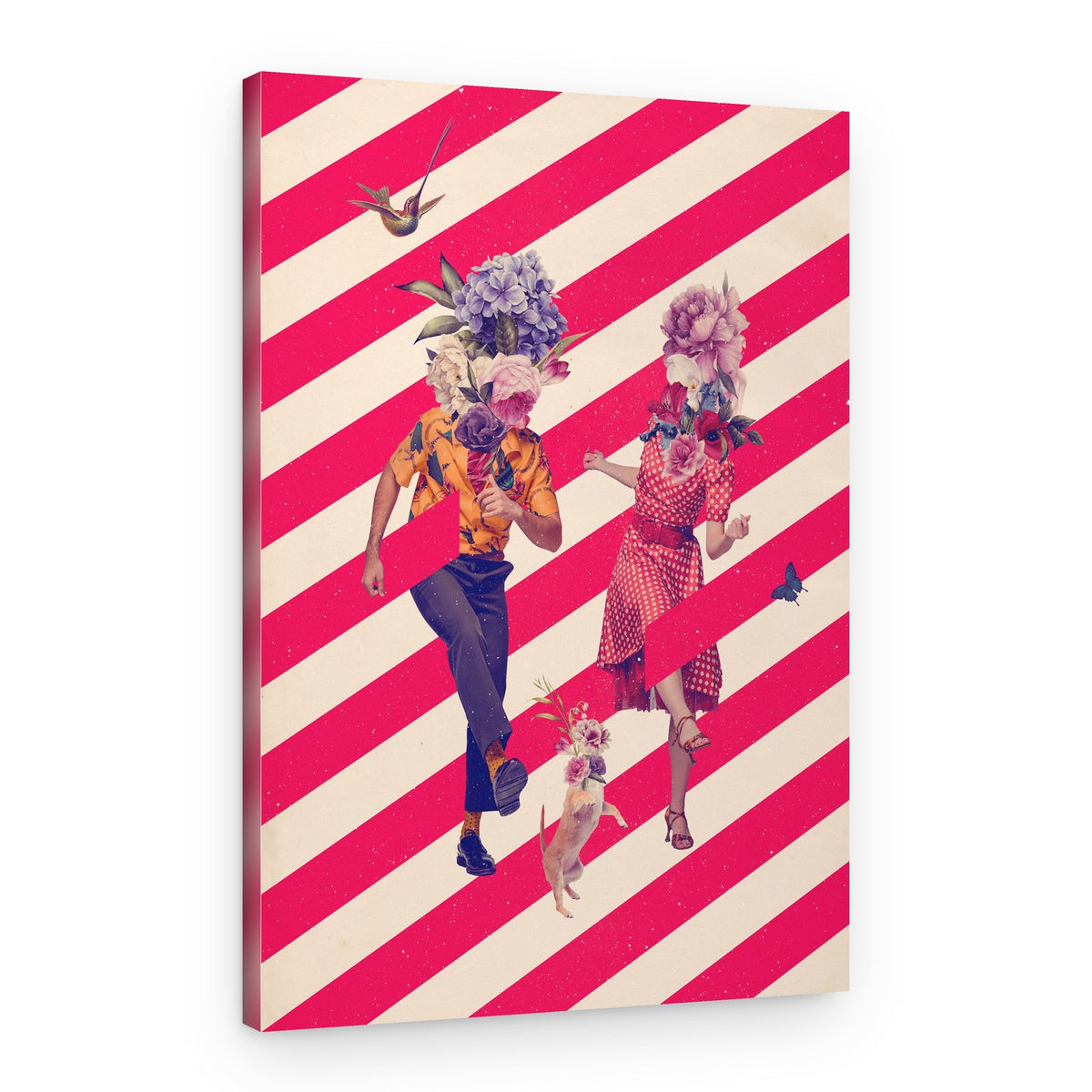Whimsical Floral Dance – Canvas Print