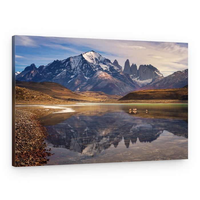 Patagonia Mountain Reflection – Canvas Print