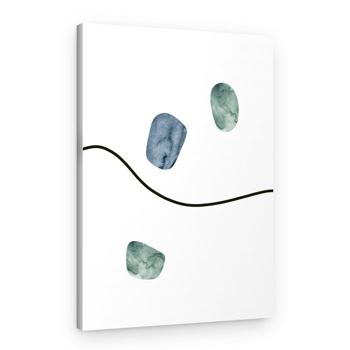 Organic Shapes Wavy Line – Canvas Print