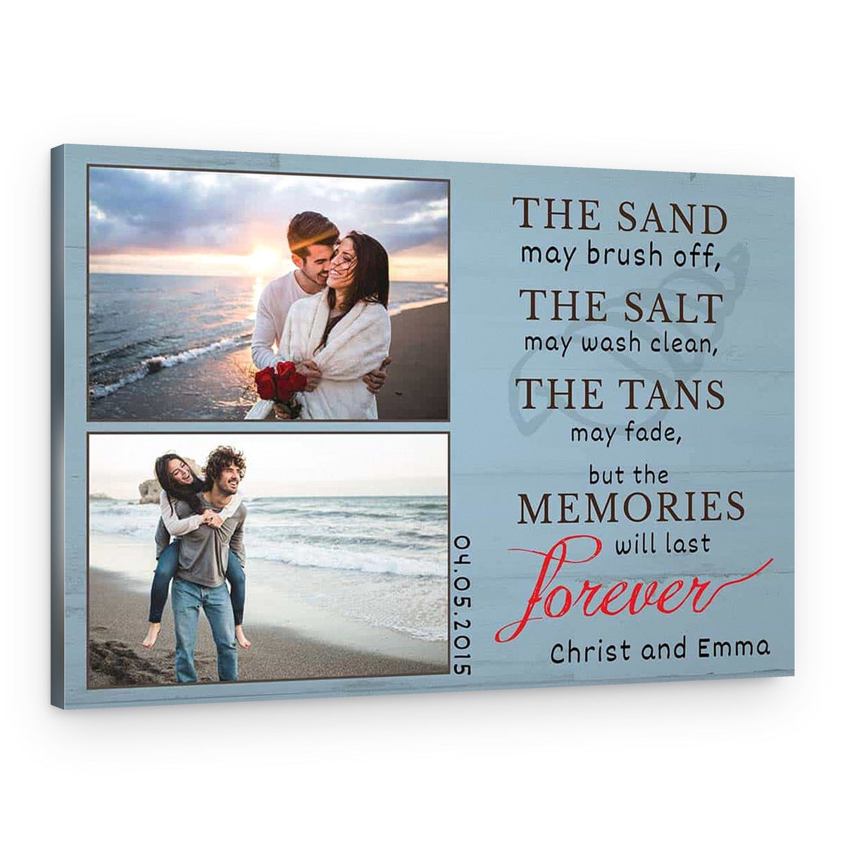 The Sand May Brush Off Custom Canvas Print – Canvas Print