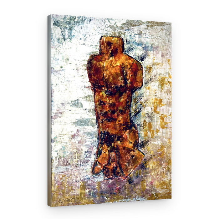 Sculptural Male Torso – Canvas Print