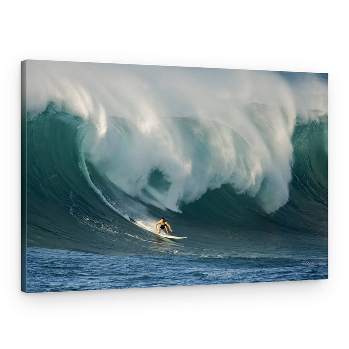 Surfer on Giant Wave – Canvas Print