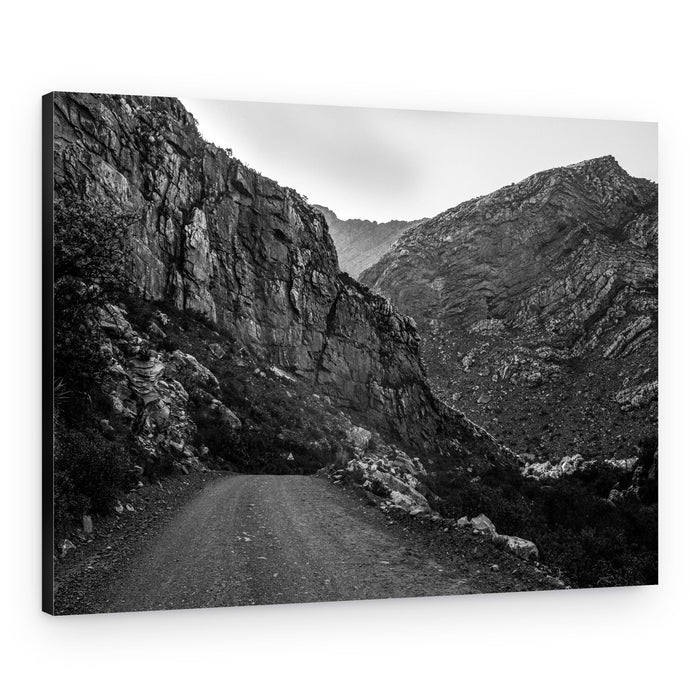 Black and White Mountain Trail – Canvas Print