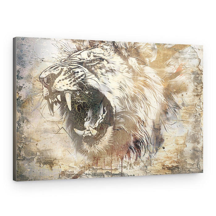 Fierce Lion Roar – Canvas Print