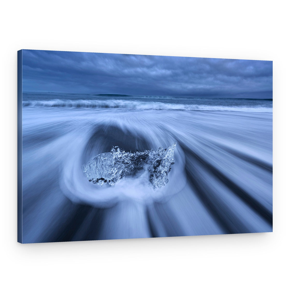 Ice Beach Ocean Flow – Canvas Print