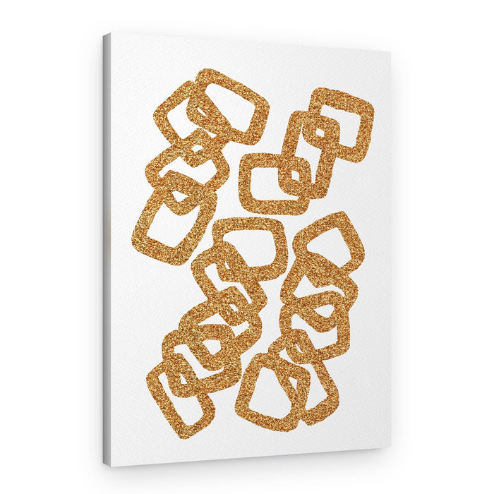 Sparkling Gold Links – Canvas Print