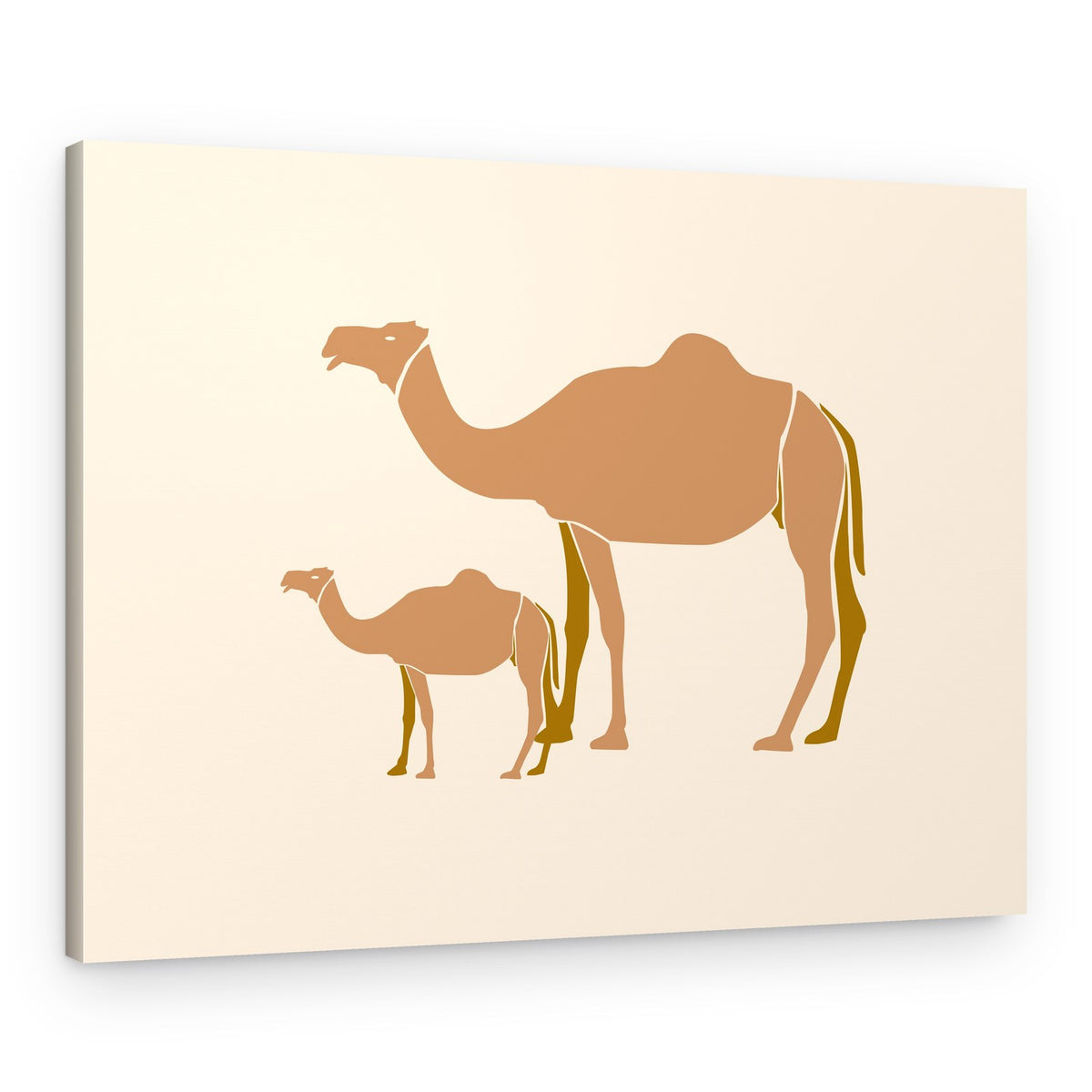 Mother and Baby Camels – Canvas Print