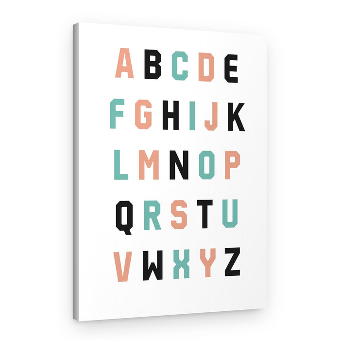 Modern Alphabet Chart – Canvas Print