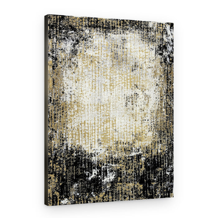 Distressed Gold Abstract – Canvas Print