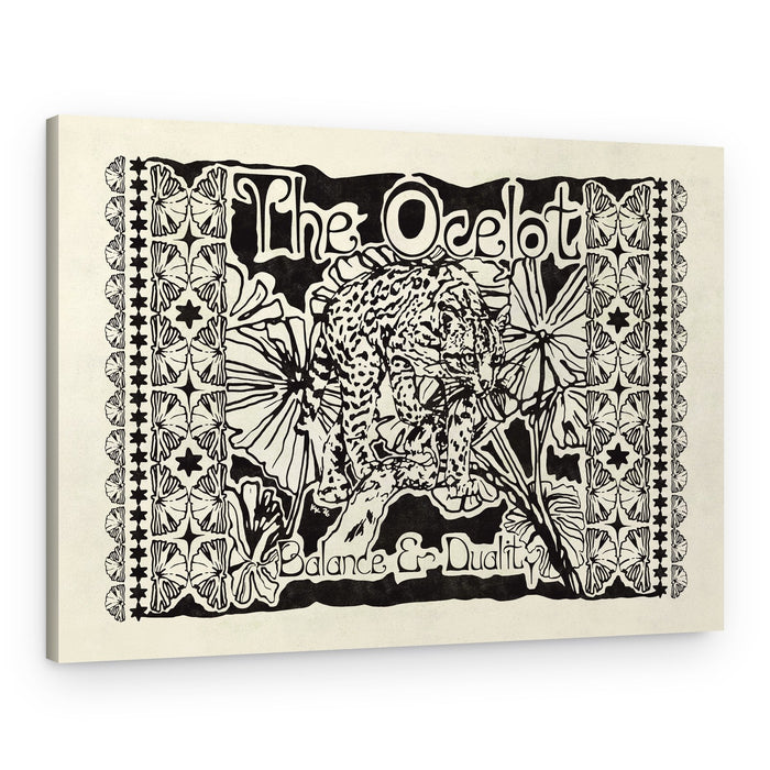Wild Ocelot Duality – Canvas Print