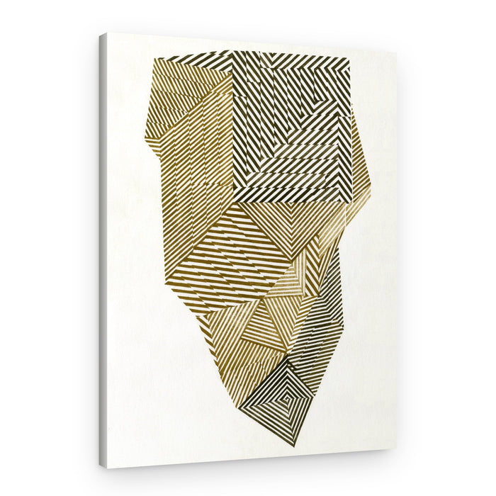 Geometric Maze Pattern – Canvas Print