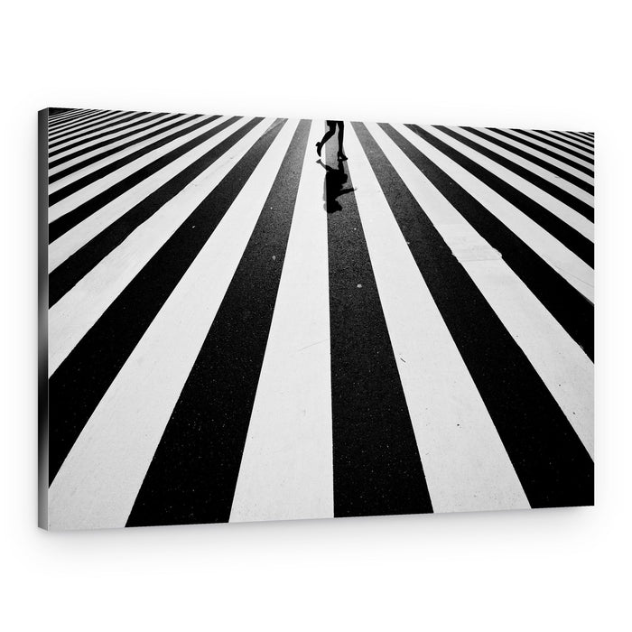 Walking on Stripes – Canvas Print