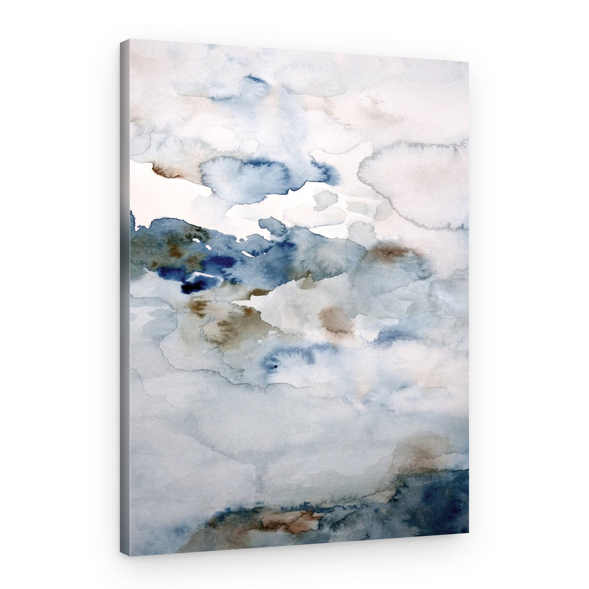 Serene Fluid Blues – Canvas Print