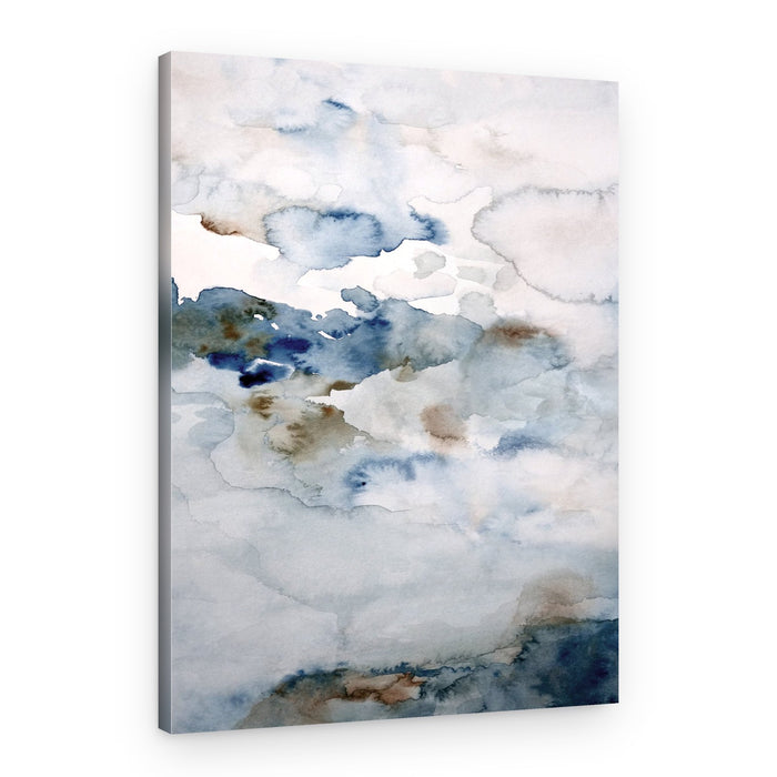 Serene Fluid Blues – Canvas Print