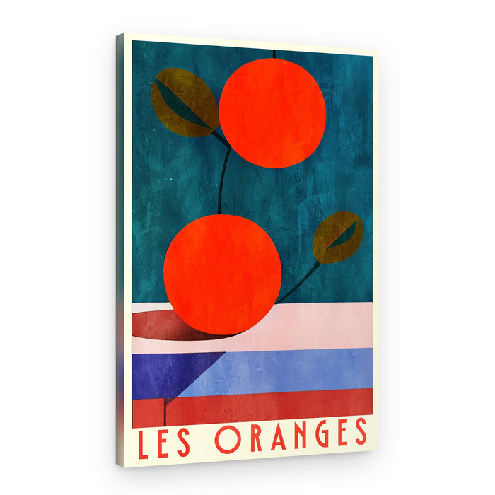 Vibrant Orange Still Life – Canvas Print