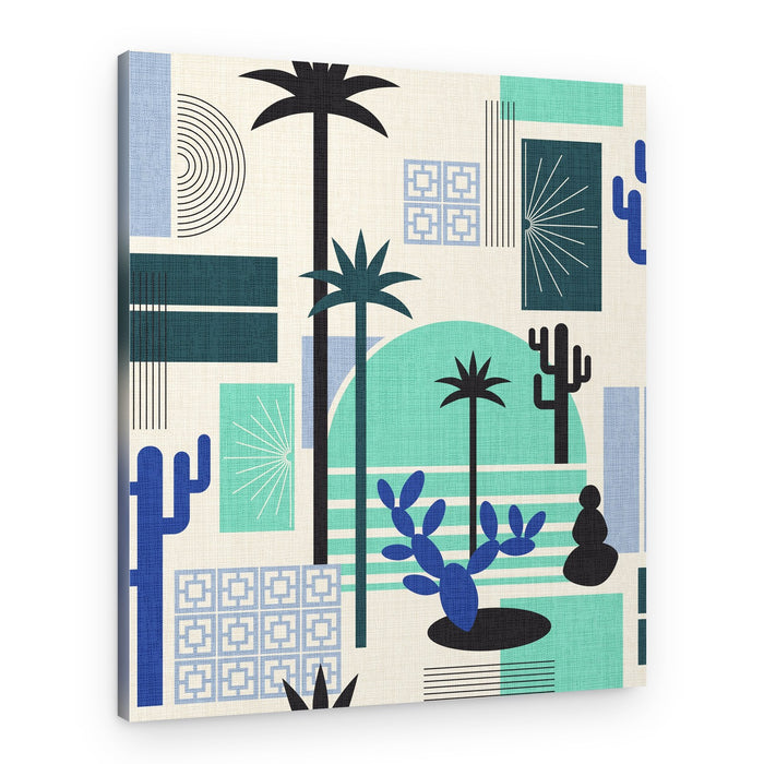 Midcentury Desert Oasis – Canvas Print