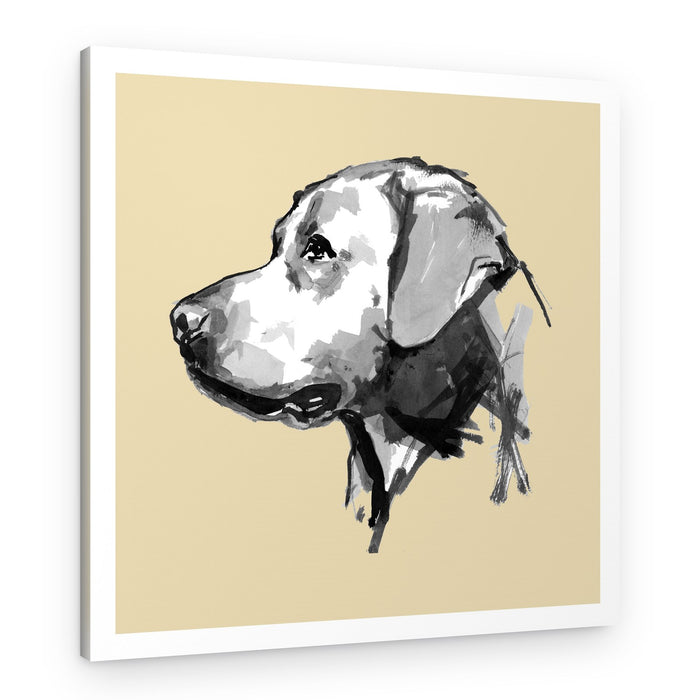 Expressive Dog Profile – Canvas Print