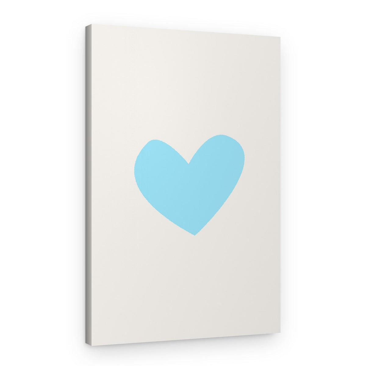 Gentle Blue Heart – Canvas Print