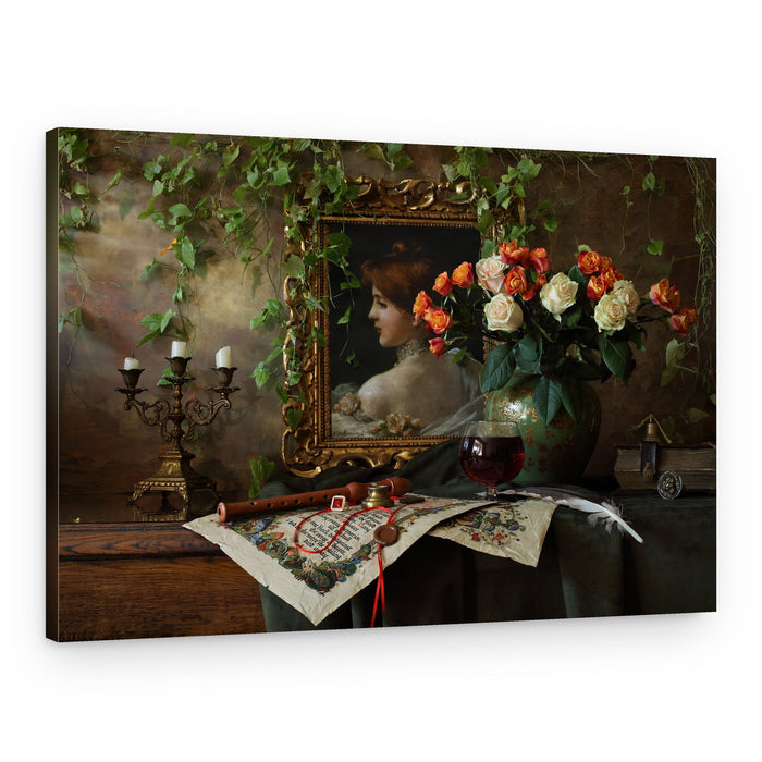 Romantic Still Life Portrait – Canvas Print