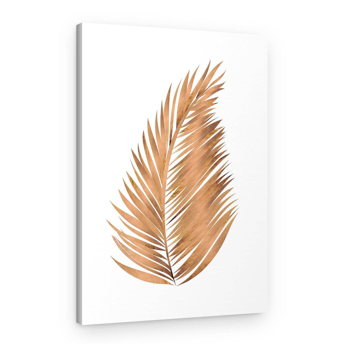 Golden Palm Leaf – Canvas Print