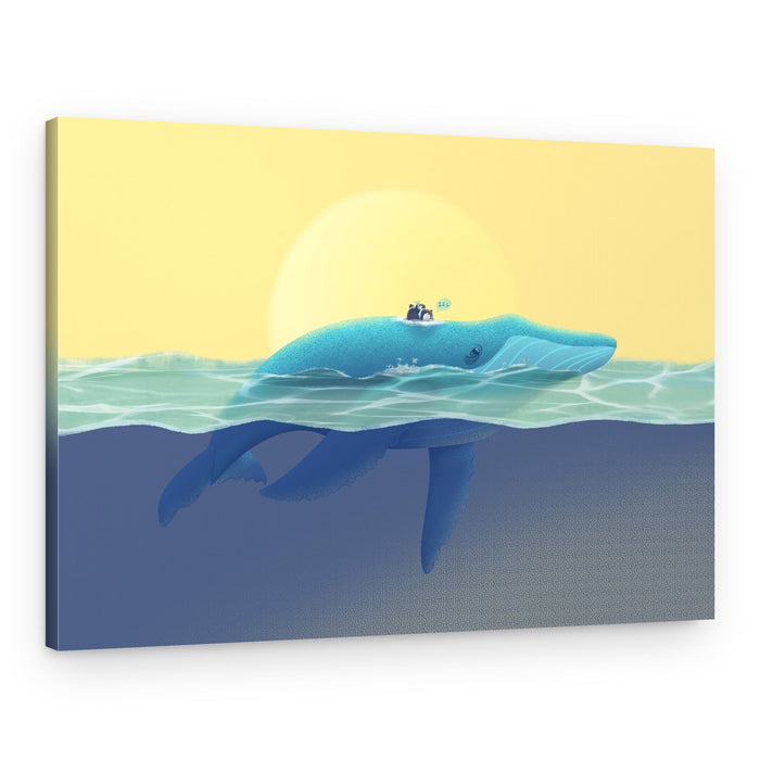 Sleeping Whale Adventure – Canvas Print