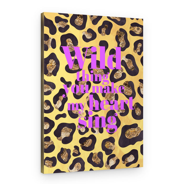 Leopard Print Wild Thing – Canvas Print