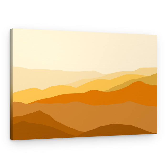 Desert Mountain Layers – Canvas Print