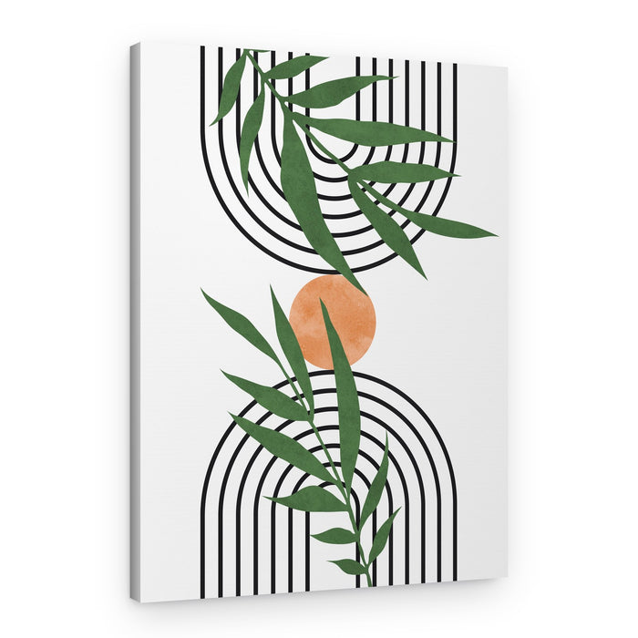 Boho Botanical Sunset – Canvas Print