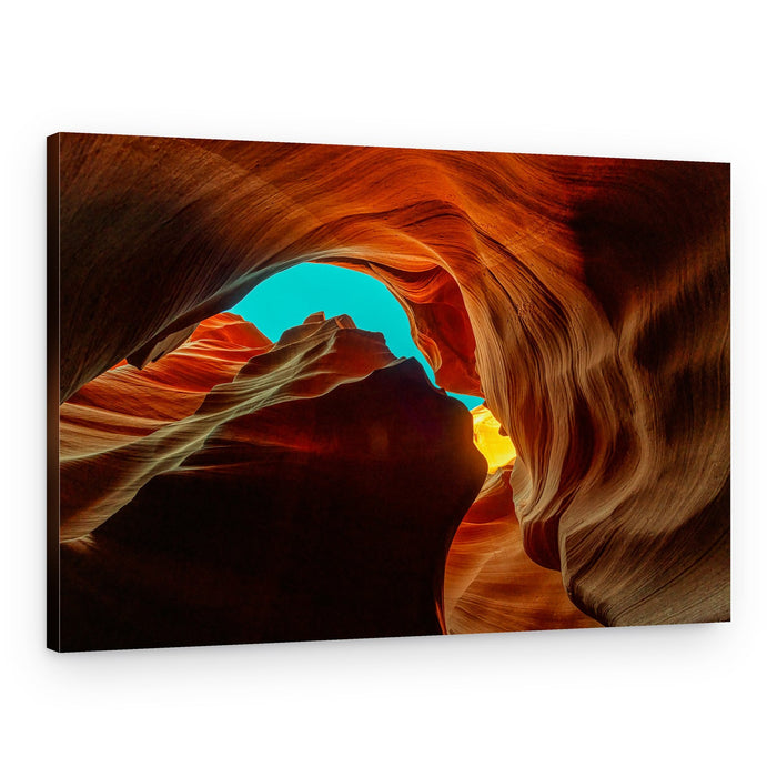 Desert Canyon Glow – Canvas Print