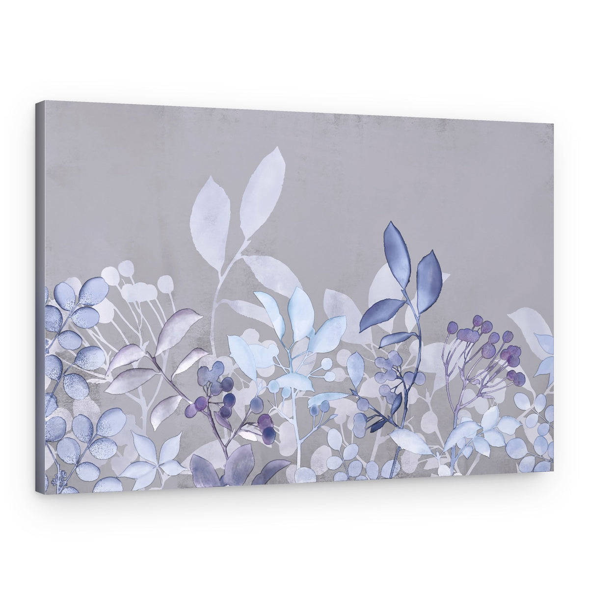 Muted Blue Botanicals – Canvas Print