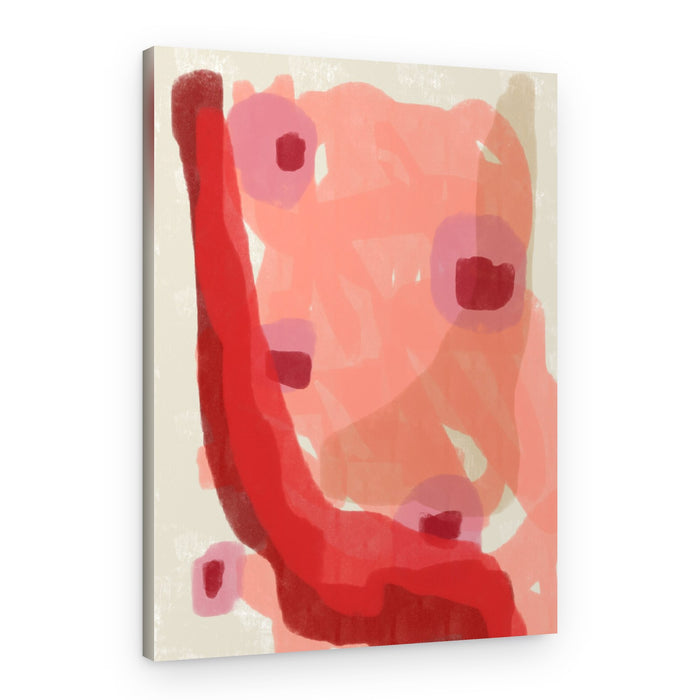 Red Fluid Abstract – Canvas Print
