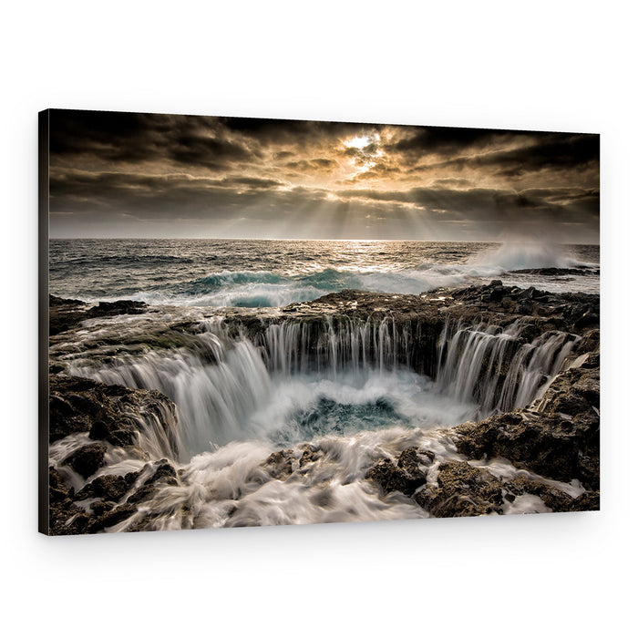 Dramatic Ocean Cave – Canvas Print