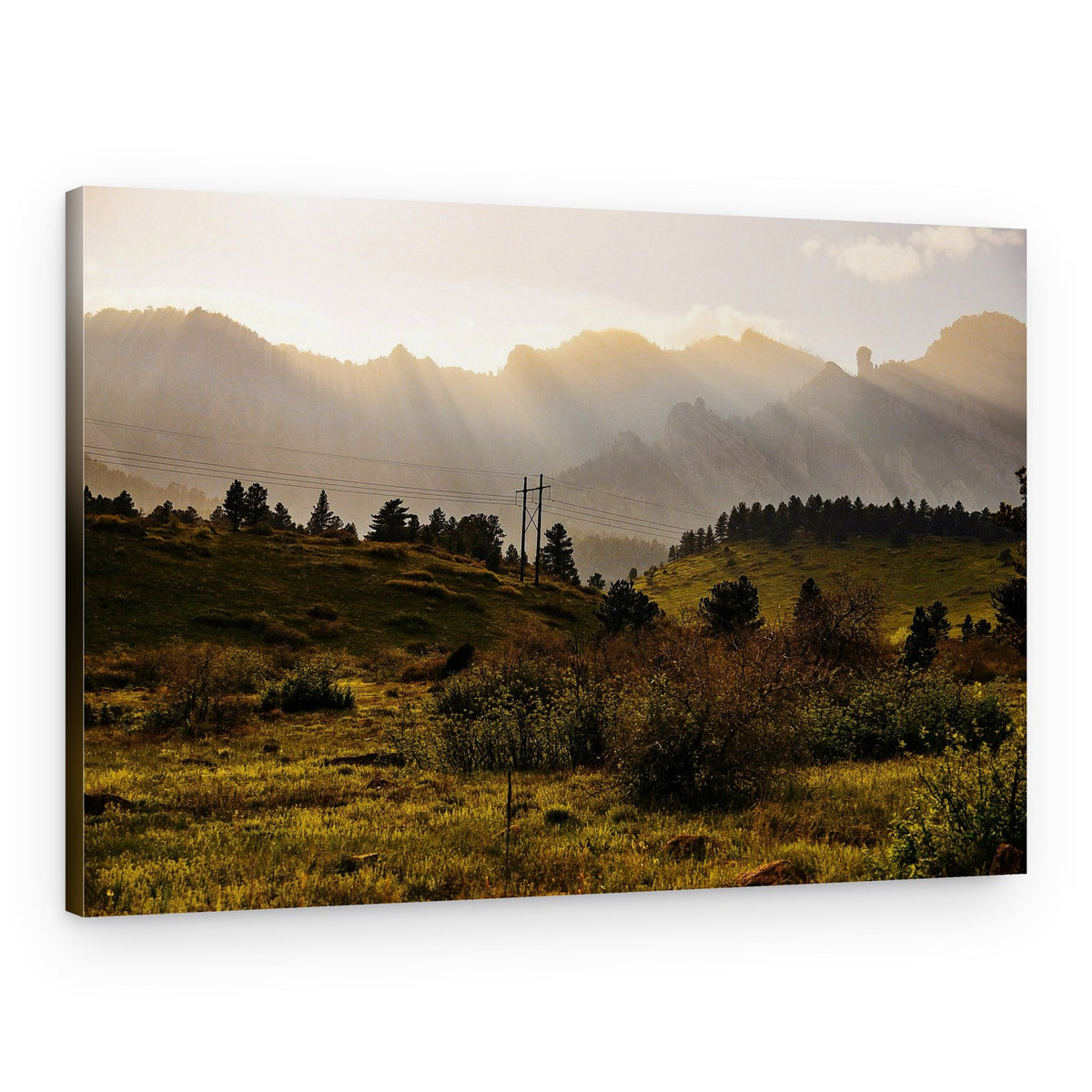 Golden Mountain Sunrise – Canvas Print