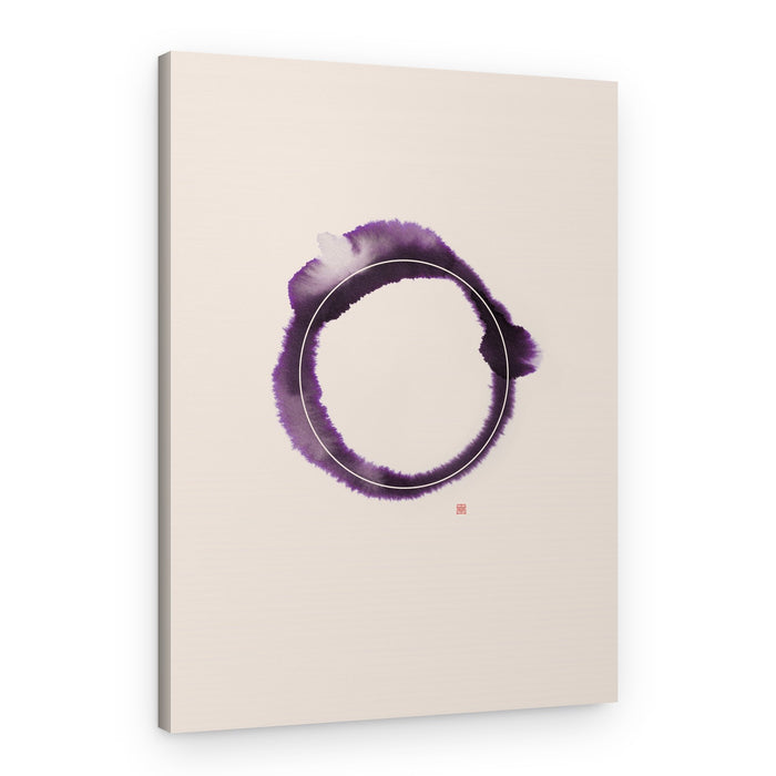 Fluid Purple Enso – Canvas Print