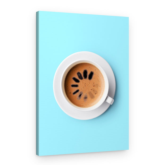 Morning Coffee Loading – Canvas Print