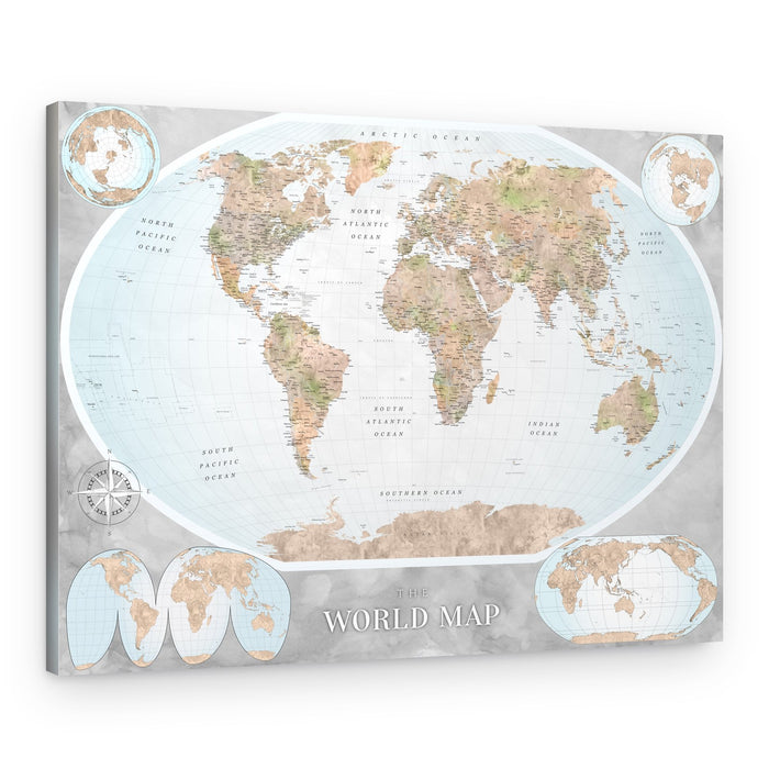 Vintage World Map – Canvas Print