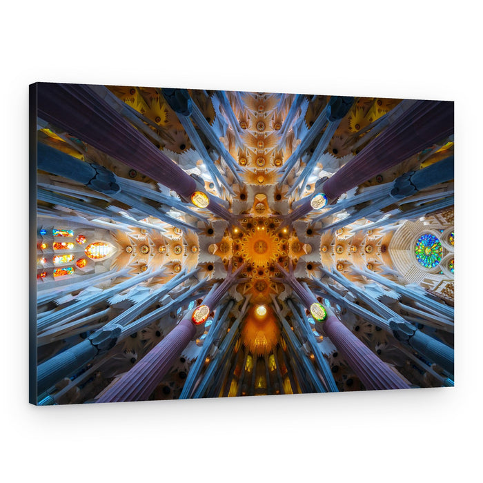 Vibrant Cathedral Ceiling – Canvas Print