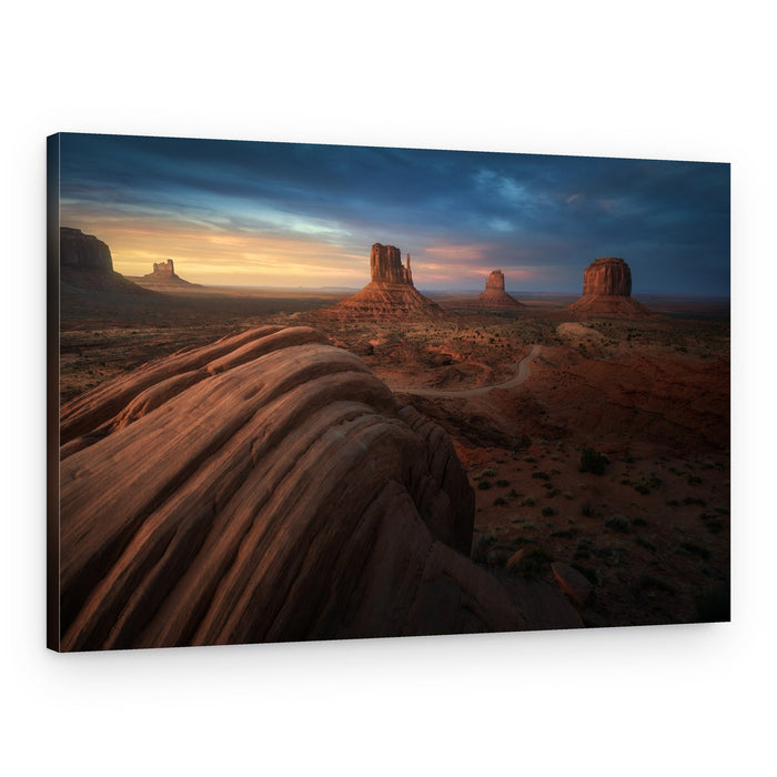 Red Rock Desert Sunset – Canvas Print
