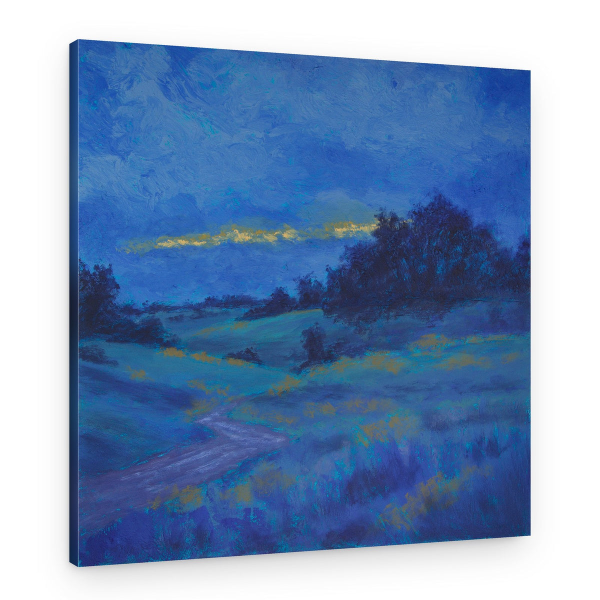 Golden Cloud Blue Landscape – Canvas Print