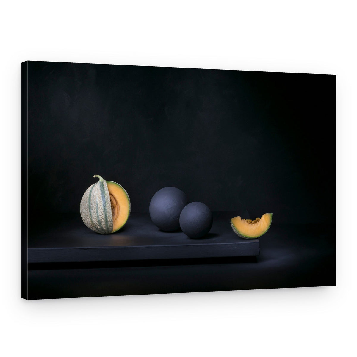 Dark Melon Still Life – Canvas Print