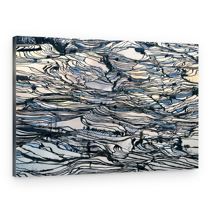 Reflecting Rice Terraces – Canvas Print