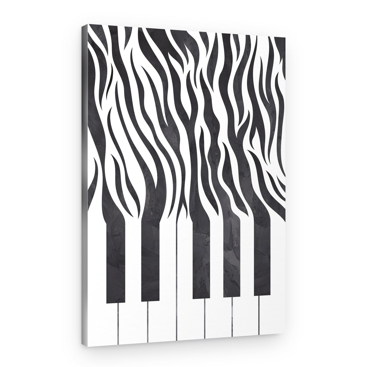 Zebra Piano Keys – Canvas Print