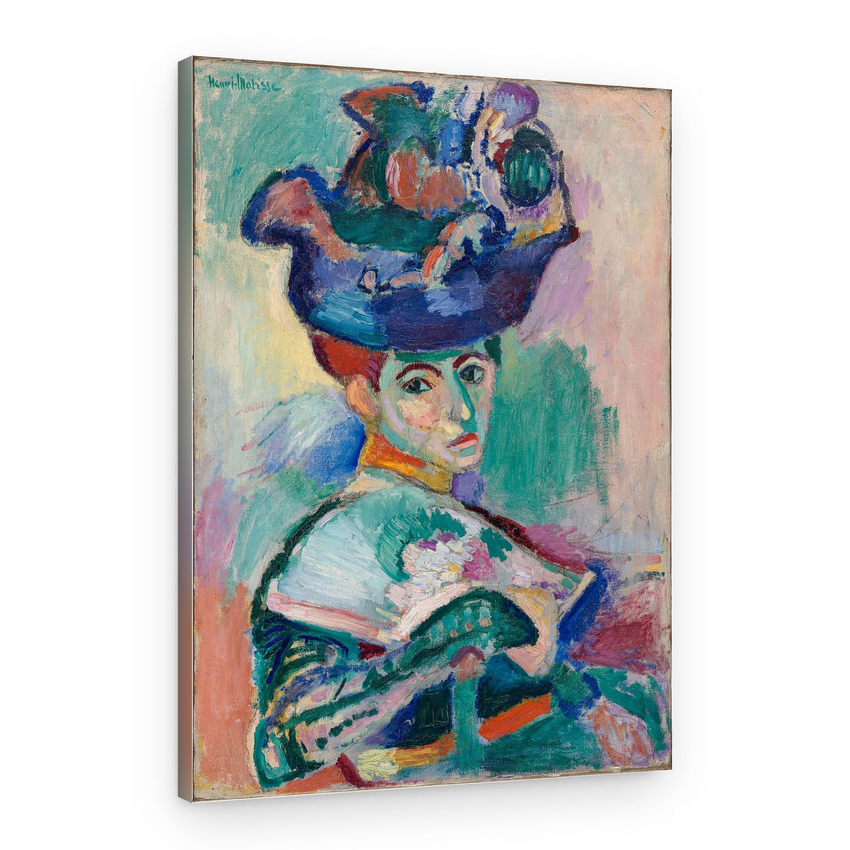 Woman With Hat – Canvas Print